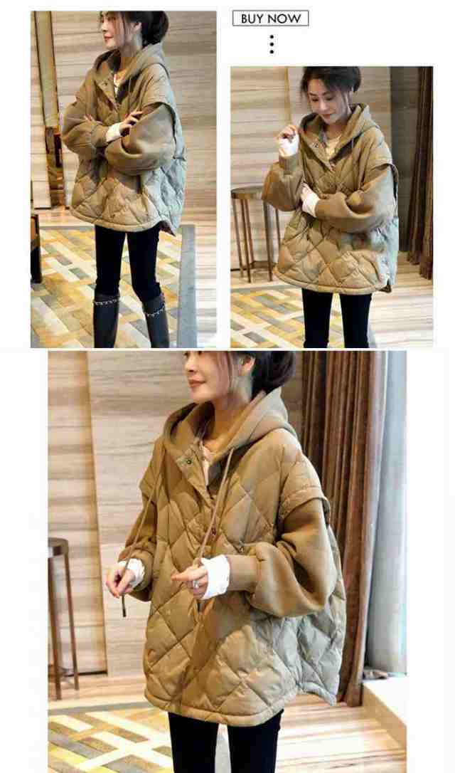 秋冬新作ジャケット レディースアウター 中綿入れジャケット 秋冬アウター フード付きジャケット キルティングコート 厚手アウター 大人アウター 可愛い 痩せる効果 ゆったり 暖かい お洒落 防寒 軽量 お呼ばれ お出かけ 通勤 オフィス 40代 30代 20代の通販は