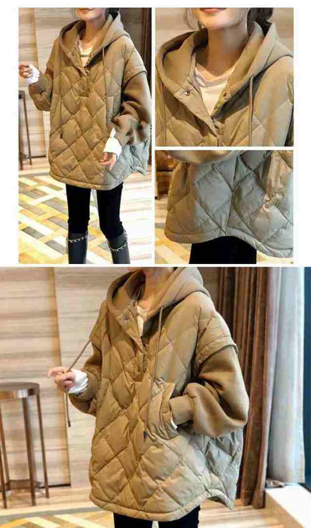秋冬新作ジャケット レディースアウター 中綿入れジャケット 秋冬アウター フード付きジャケット キルティングコート 厚手アウター 大人アウター 可愛い 痩せる効果 ゆったり 暖かい お洒落 防寒 軽量 お呼ばれ お出かけ 通勤 オフィス 40代 30代 20代の通販は