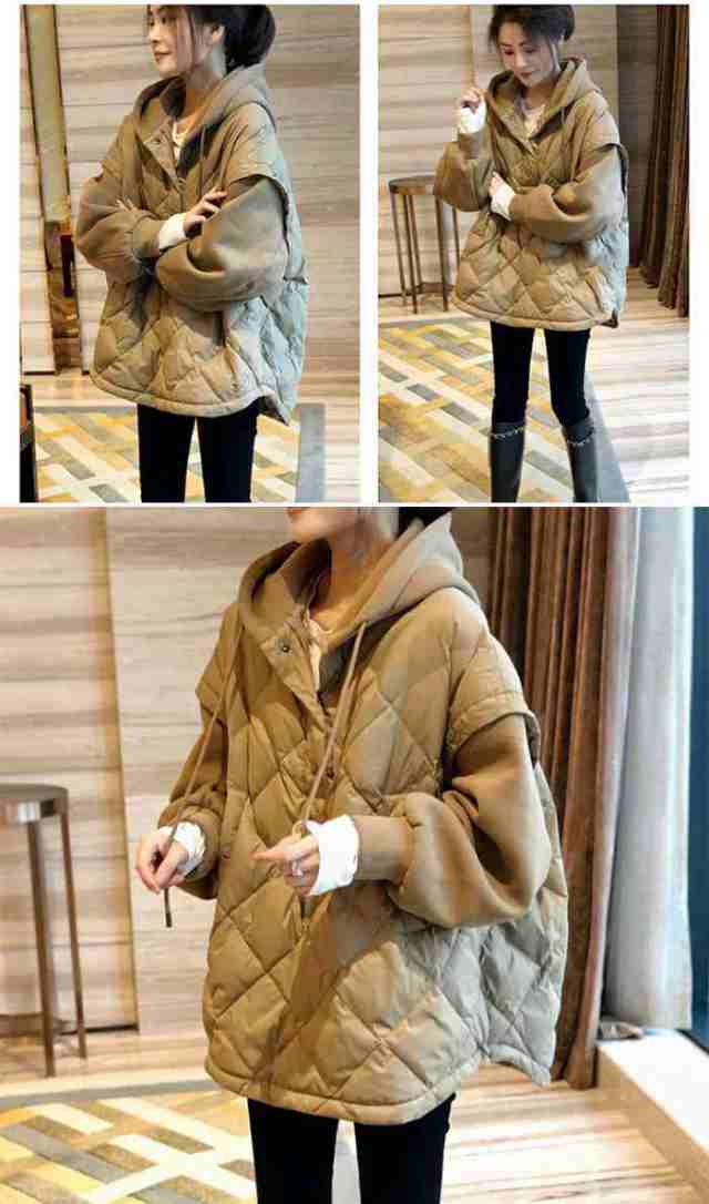 秋冬新作ジャケット レディースアウター 中綿入れジャケット 秋冬アウター フード付きジャケット キルティングコート 厚手アウター 大人アウター 可愛い 痩せる効果 ゆったり 暖かい お洒落 防寒 軽量 お呼ばれ お出かけ 通勤 オフィス 40代 30代 20代の通販は