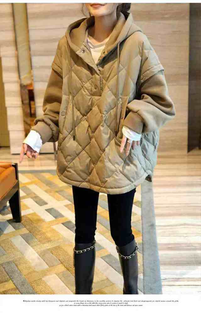 秋冬新作ジャケット レディースアウター 中綿入れジャケット 秋冬アウター フード付きジャケット キルティングコート 厚手アウター 大人アウター 可愛い 痩せる効果 ゆったり 暖かい お洒落 防寒 軽量 お呼ばれ お出かけ 通勤 オフィス 40代 30代 20代の通販は