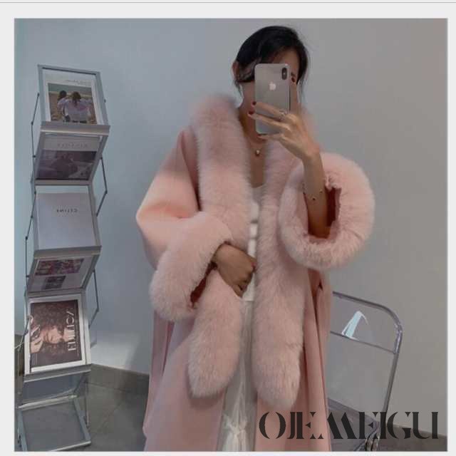 毛皮コート レディース 冬服 アンゴラコート もこもこ 暖かい フェイクファーコート ロング丈ジャケット 韓国風 アウター 上品 大人 着痩の通販は