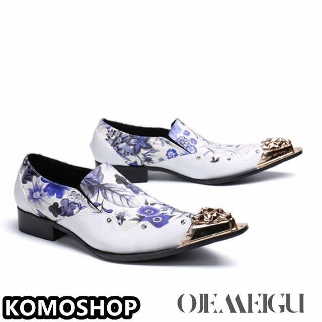 ドレスシューズ メンズ レディース 本革 ビジネスシューズ オペラシューズ 牛革 革靴 花柄 モカシン ローファー ホワイト レザーシューズ ヴィンテージ ウイングチップ 靴 おしゃれ 仕事 コンフォートシューズ 結婚式 ドレスシューズ メンズ レディース 本革 ビジネスシューズ オペラ