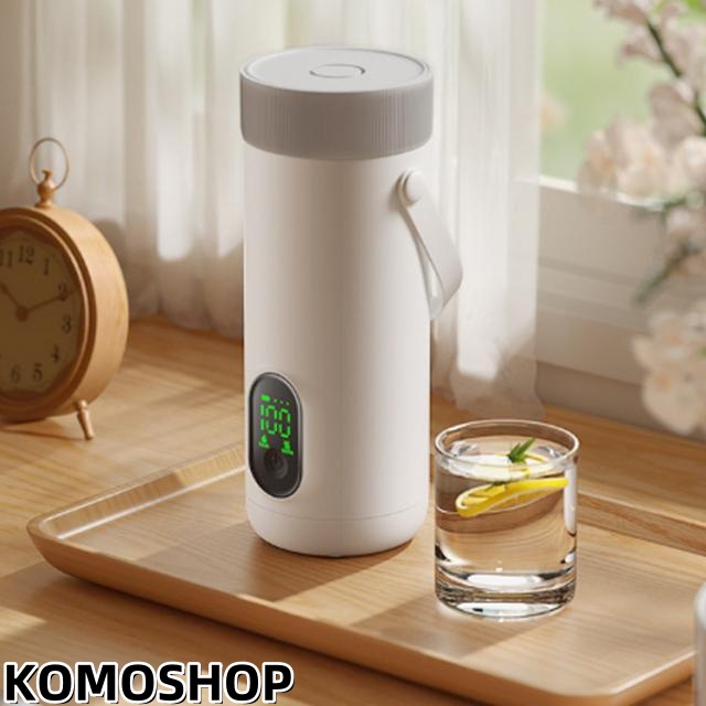 充電式 湯沸かしポット 電気ケトル ワイヤレス 6段階 ポータブル