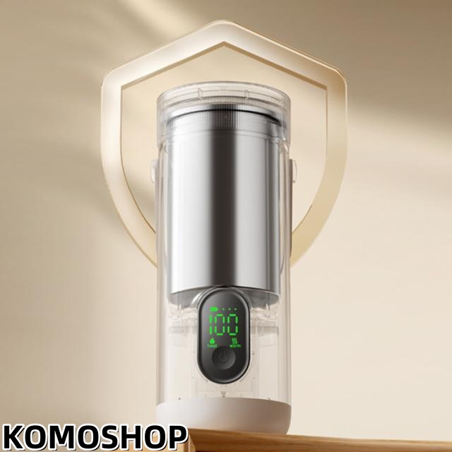 持ち運び小型電気ケトル USB 充電式 ワイヤレス 電気ケトル ポータブル 18W急速充電 湯沸かしポット 100℃お湯を沸かす 保温 350ML 6段階 温度調節可能 コンパクト 空焚き防止 真空断熱 漏れない 水筒 電気ポット 電気温水カップ 充電式 湯沸かしポット 電気ケトル ワイヤレス 6段階 ポータブル