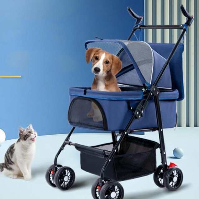 犬　カート　小型犬　中型犬　安全ストッパー付き　ペットカート メッシュカバー付き 楽天市場】ペットカート 犬カート 小型犬 多頭飼い 中型犬