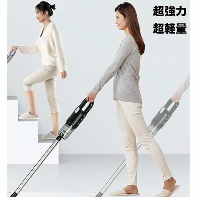 掃除機 コードレス ハンディクリーナー 充電式 強力吸引 小型 軽量 携帯型 家庭用 車載用12000Pa 0.6kg サイクロン掃除機 車用掃除機