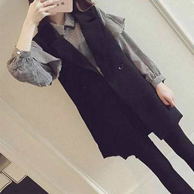 レディース セットアップ シャツ ブラウス ベスト ひざ上 Vネック フリル 2点セット ツーピース 大人可愛い きれいめ 上品 レトロ 大人女