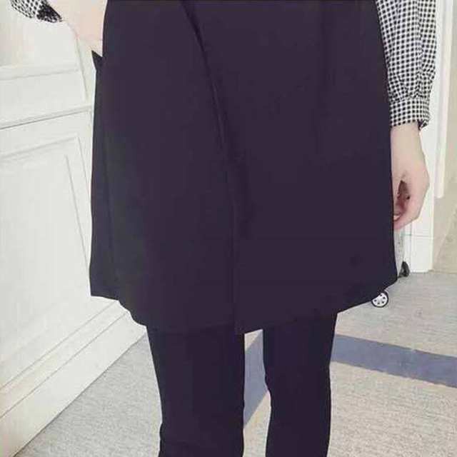 レディース セットアップ シャツ ブラウス ベスト ひざ上 Vネック