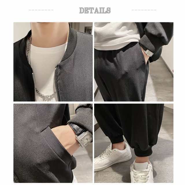 セットアップ メンズ 上下セット MA-1 ライトアウター ジャージ 大きい