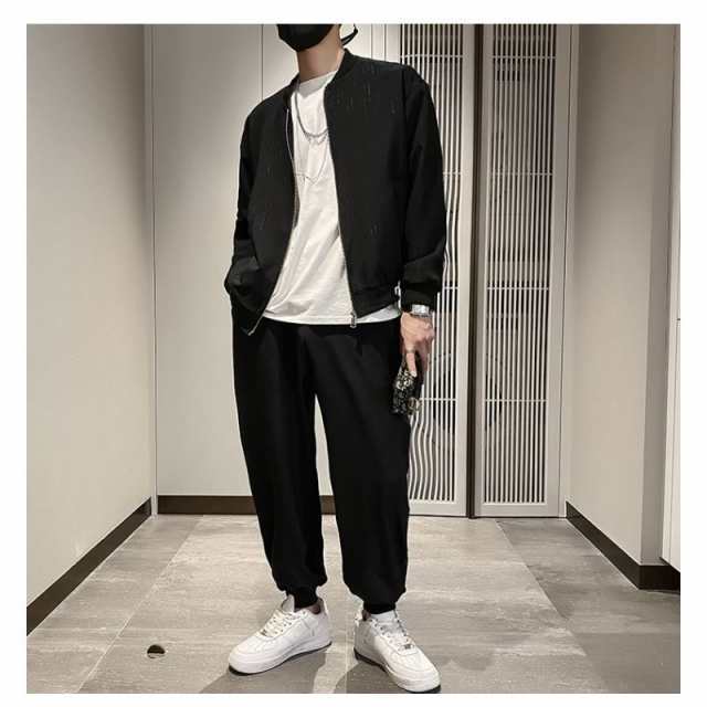 セットアップ メンズ 上下セット MA-1 ライトアウター ジャージ 大きい