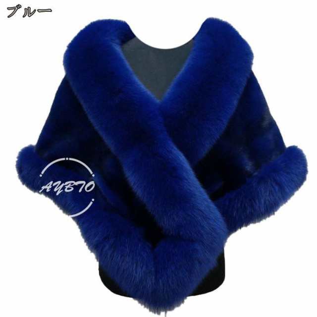 ストール レディース 春秋冬 温熱 厚手 大判 ファー ショール