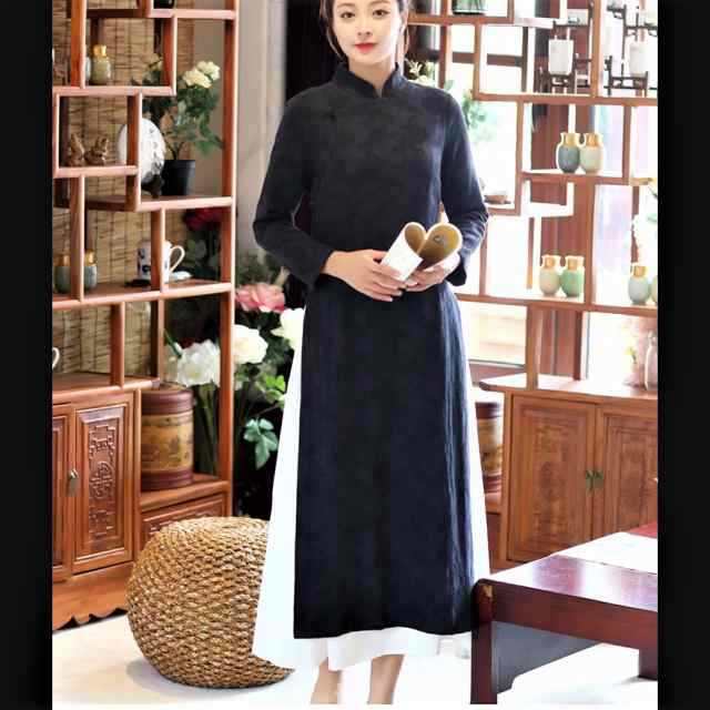 ドレス ワンピース フォーマル チャイナドレス アオザイ風 結婚式 二次会 披露宴 パーティー 謝恩会 演奏会 発表会 舞台 演劇 ロング ア