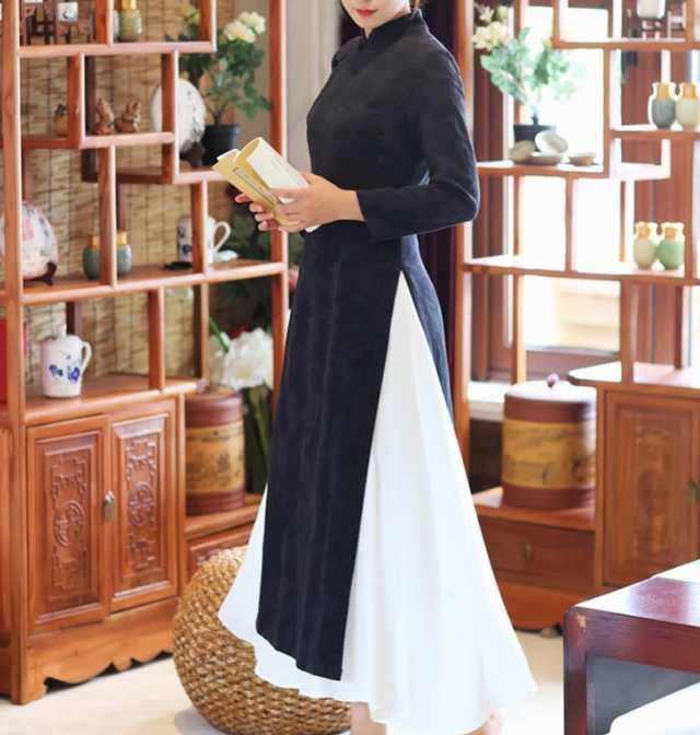 ドレス ワンピース フォーマル チャイナドレス アオザイ風 結婚式 二次会 披露宴 パーティー 謝恩会 演奏会 発表会 舞台 演劇 ロング ア ドレス ワンピース フォーマル チャイナドレス アオザイ風 結婚式