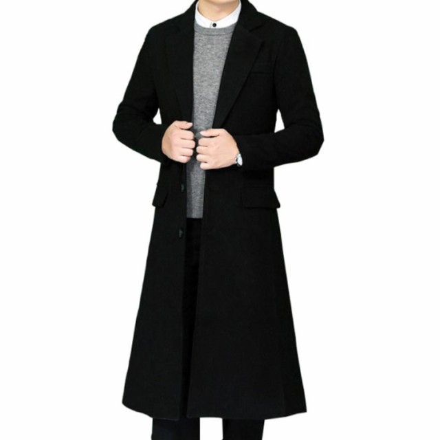 M -4XLサイズ！ロングコート チェスターコート メンズ トレンチコート コート 超ロングコート メンズ 秋 トレンチ 冬 アウター ロング丈 ビジネス 紳士 黒 30代 40代 50代 父の日 ギフト