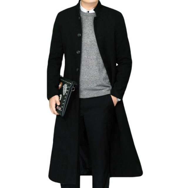 M -4XLサイズ！ロングコート チェスターコート メンズ トレンチコート コート 超ロングコート メンズ 秋 トレンチ 冬 アウター ロング丈 ビジネス 紳士 黒 30代 40代 50代 父の日 ギフト