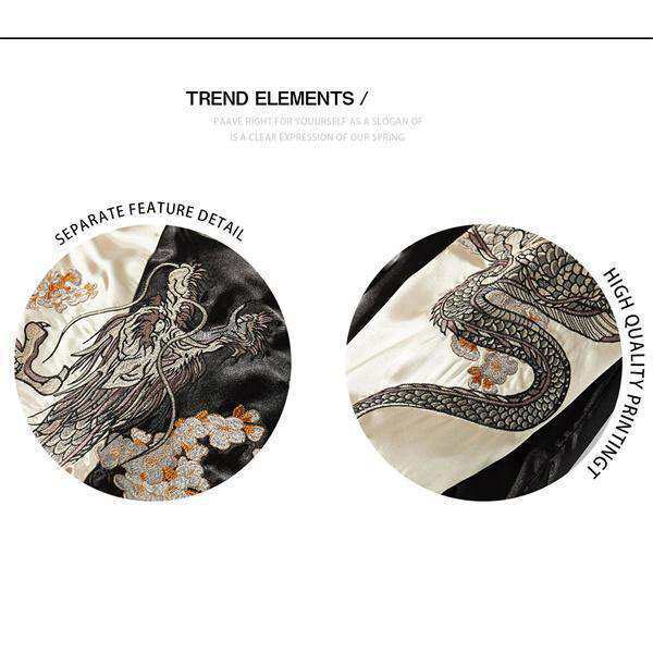 スカジャン メンズ 大きいサイズ ジャンバー 和柄 朧 おぼろ 横須賀風