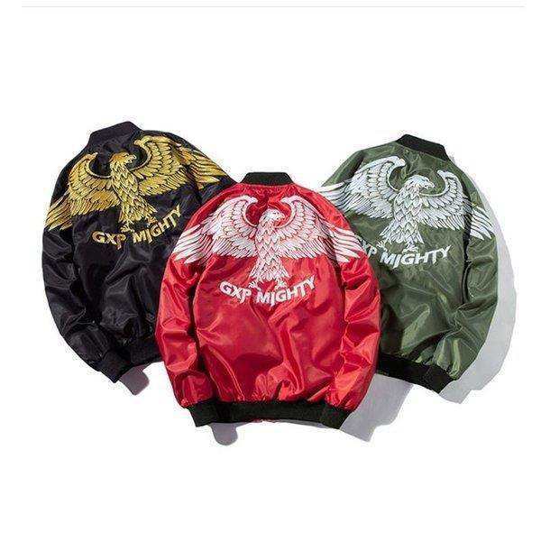 スカジャン メンズ ブルゾン ジャケット 刺繍 防風 ジャンパー アウター ミリタリフライト カジュアル 春 秋 冬 大きいサイズ C99