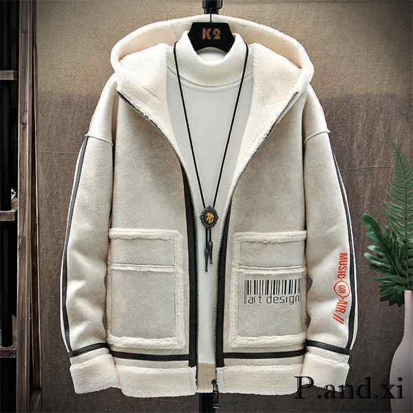 メルトン ウール ジップ ピーコート メンズ Pコート フェイクムートン