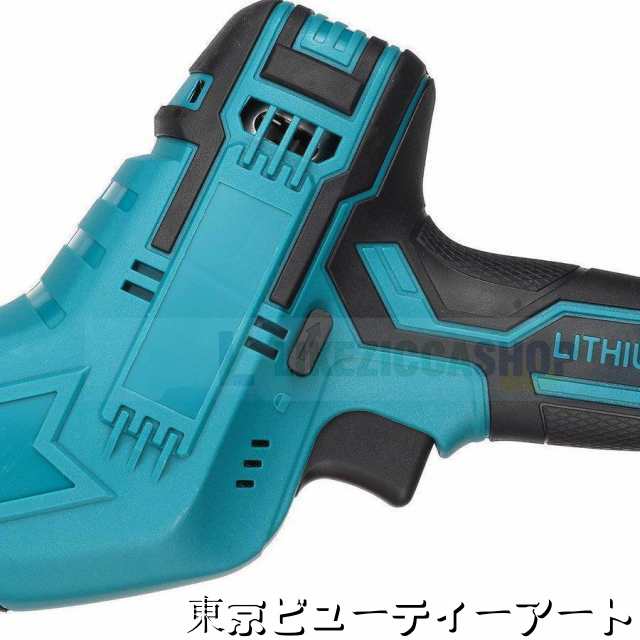 【正規品】2025新品 レシプロソー 充電式 電動ノコギリ 電動のこぎり 小型チェンソー 21V マキタ バッテリー互換対応 高速切断 軽量 女性 工具 ブレード4本付き