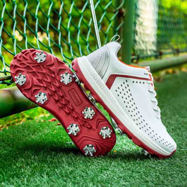 ゴルフシューズ メンズ スパイク 紐タイプ 防水 セール おしゃれ 大きいサイズ 28.5cm 29cm 29.5cm 4E 幅広い 通気性 フィット感 軽量 動きやすい 耐久性 練習場 父 誕生日プレゼント 退職祝い 敬老の日 ホワイト グレー ブラック ブルー グリーン レッド