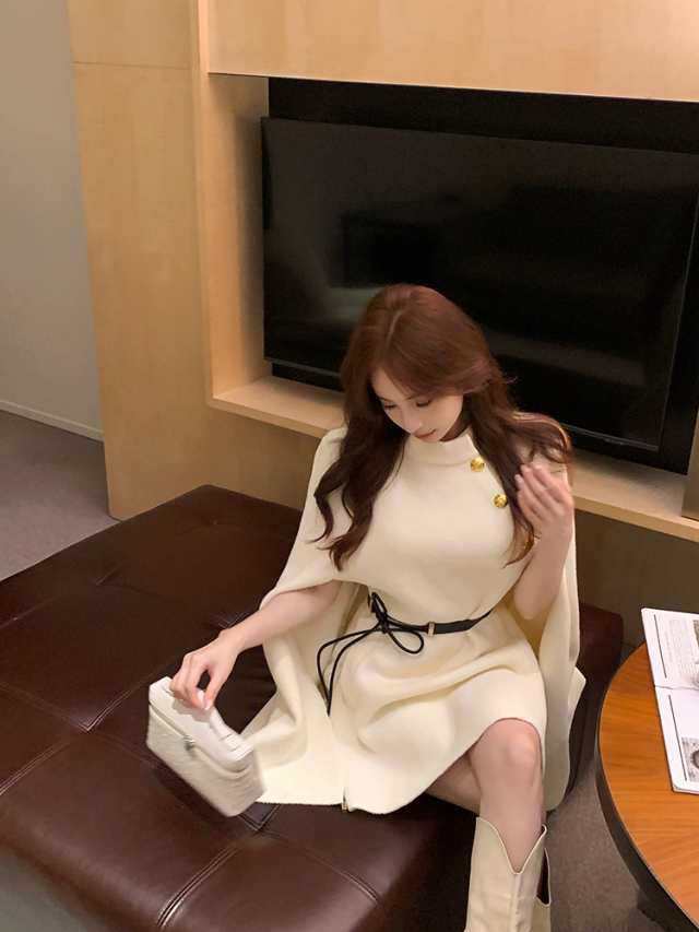 ワンピース レディース ミニ ミニ丈 ショート ショート丈 ケープ風