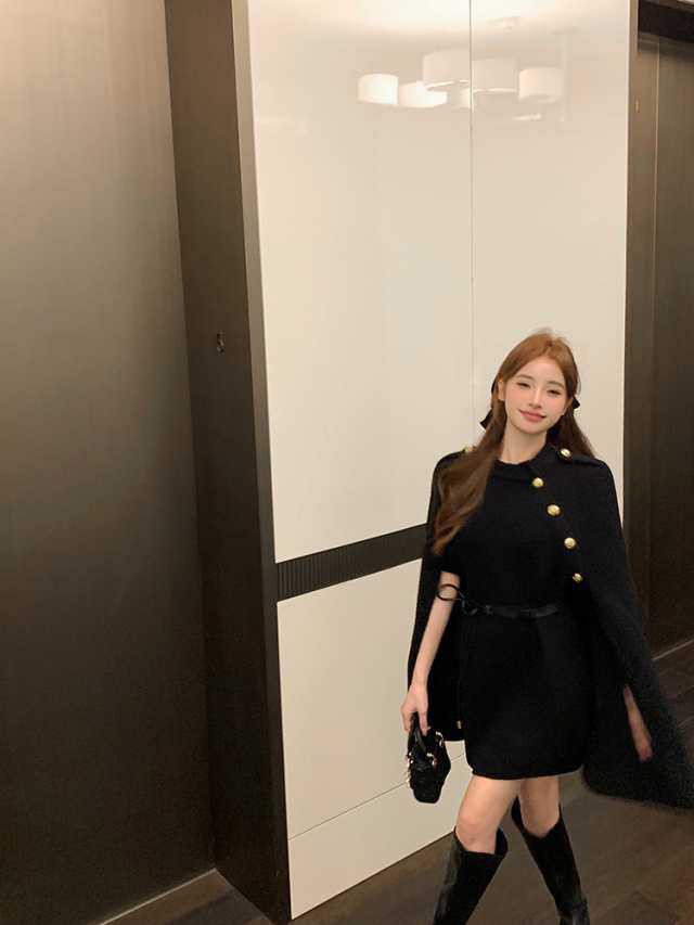 ワンピース レディース ミニ ミニ丈 ショート ショート丈 ケープ風