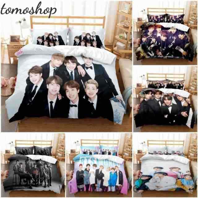 BTS布団カバー3点セット BTS 防弾少年団 BT21 布団カバー 3点セット 寝具カバーセット 枕カバー
