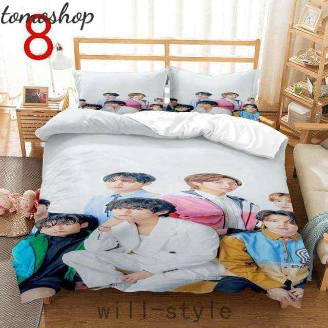 BTS 防弾少年団 BT21 布団カバー 3点セット 寝具カバーセット 枕カバー