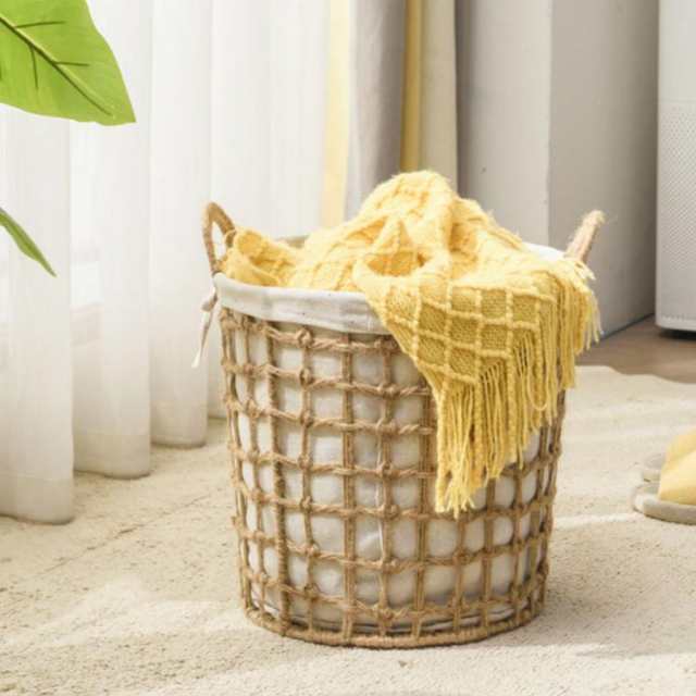 ナチュラル天然素材◾️籐ラタン製 脱衣籠/ ランドリーバスケット