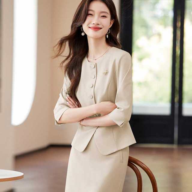 セットアップ レディース スカートスーツ 結婚式 パーティードレス