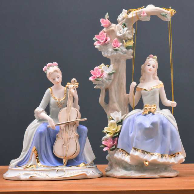 陶器 置物 オブジェ ヨーロッパ 西洋人 宮廷 装飾 インテリア ガーデン