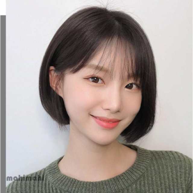 自然な人毛100%フルウィッグ レディース人毛ウィッグ ボブ ショート セミロング 女性 医療用 かつら デイリー イメチェン ファッションウィッグ 耐熱