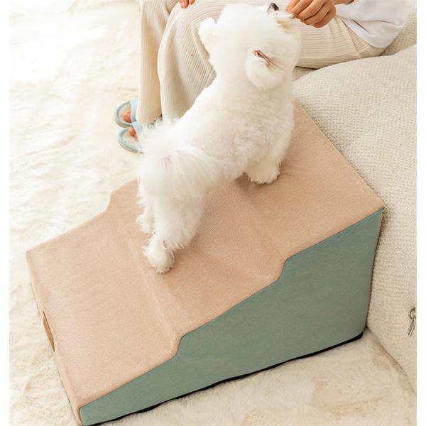 ドッグステップ 実木製 高さ調節可能 犬用階段 踏み台 介護用品 高齢犬