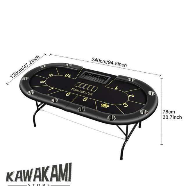 折りたたみ式ポーカーテーブル 形 ポーカーテーブル テキサス