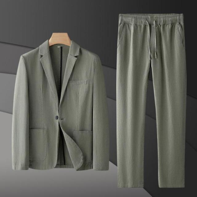 テーラードジャケット リネンパンツ スーツ 麻 メンズ メンズ