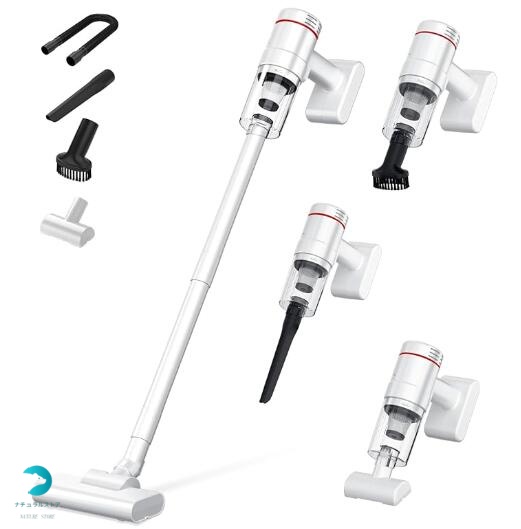 掃除機 コードレス 15000pa超強力吸引 【2025新作 35分連続稼働&5種類ノズル】 スティック掃除機 2way スティッククリーナー ハンディクリーナー 延長パイプ ライト付き 超軽量0.66kg 多重濾過 HEPAフィルター 静音設計 そうじき Type-C充電式 庭用 車用 省エネ
