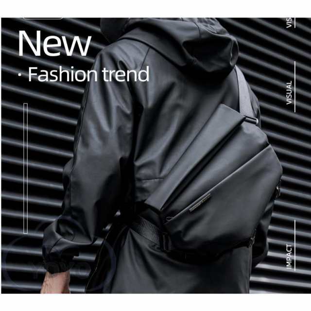 ショルダーバッグ メンズ 未来感満々！シンプル 防水 耐磨耗 斜めがけ　かっこいい