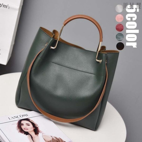トートバッグ レディースバッグ きれいめ 韓国風 鞄 革 PU キャンパスバッグ 通勤バッグ 手提げバッグ ショルダーバッグ 大きめ 2WAY 5色 韓国風 オシャレ