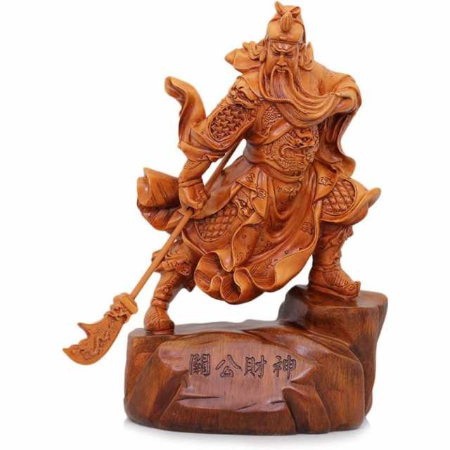 置物 風水 玄関に飾る 開運 置物 関羽 置物 彫刻 三国志 金運 財産運 出世