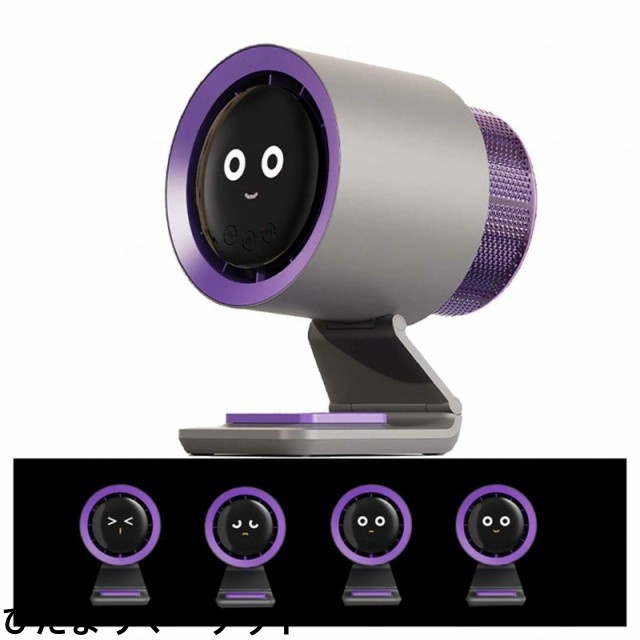 充電式小型扇風機 卓上空気清浄 ， 充電扇風機 4つの風速、複数の角度で折りたたみ可能 ， 扇風機 卓上 家庭、寝室、オフィスに適しています