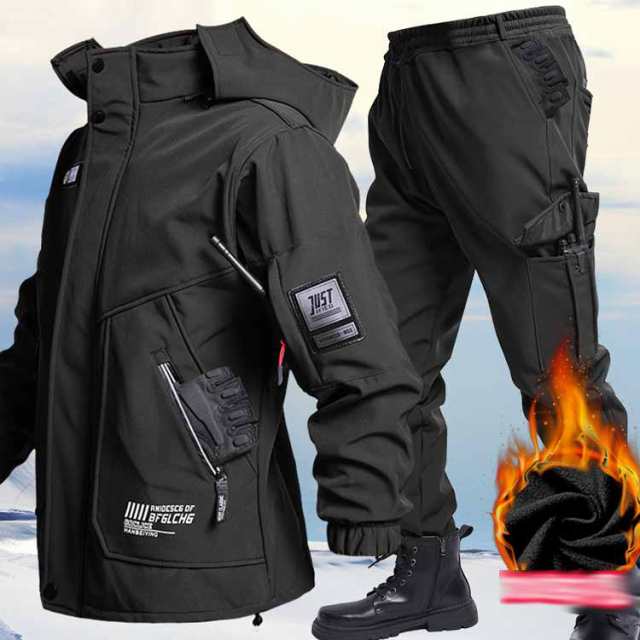 マウンテンジャケット メンズ 厚手 登山服 スキーウェア マウンテン