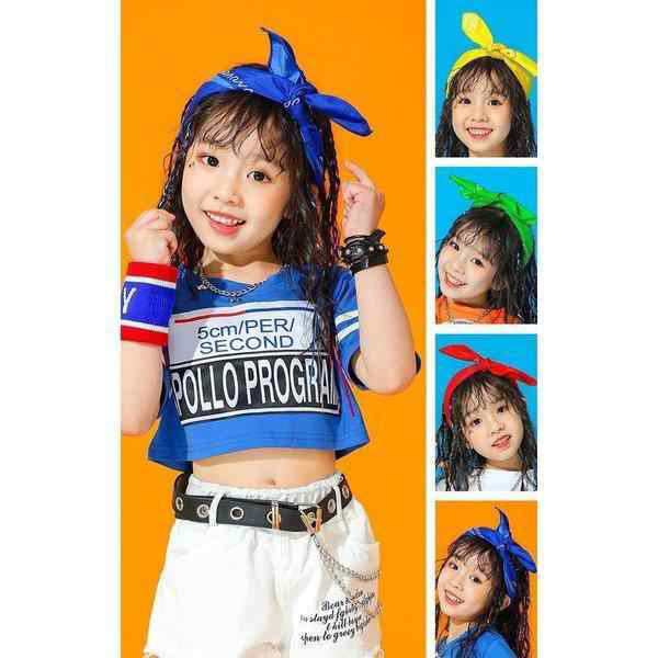 ヘアバンド キッズダンス 髪型 小物 リストバンド キッズ ヒップホップ