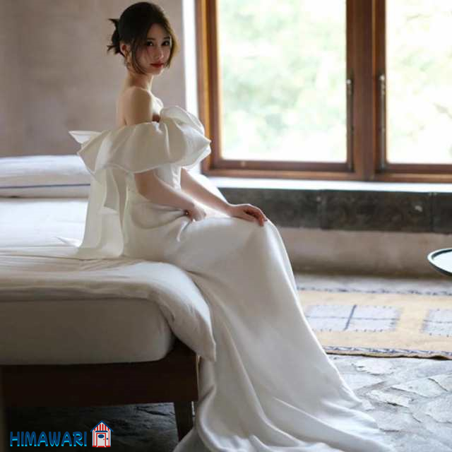 オフショルダー ドレス ウエディングドレス マーメイドライン