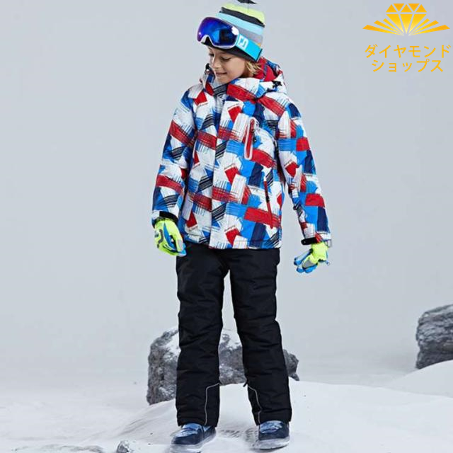 【未使用】キッズ・スノーウェア・110cm・スキー・スノーボード・雪遊び ポンタぺス スノーボードウェア ワンピース キッズ スキーウェア