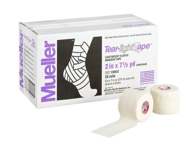 ミューラー(Mueller) ティアライトテープ ベージュ Tear light Tape Beige 50mm (24個入り) ソフト伸縮テープ チームパック 130632 ベー