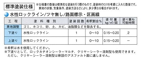 ロックペイント 水性ロックライン ムエンイエロー 3L 51004002