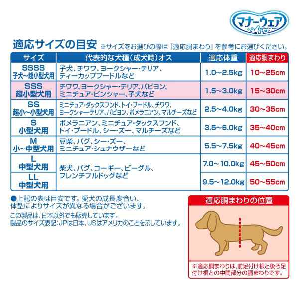 マナーウェア 犬用 おむつ 男の子用 SSSサイズ 超小型犬用 モカストライプ・ライトブルージーンズ 416枚 (52枚×8) おしっこ ペット用品 