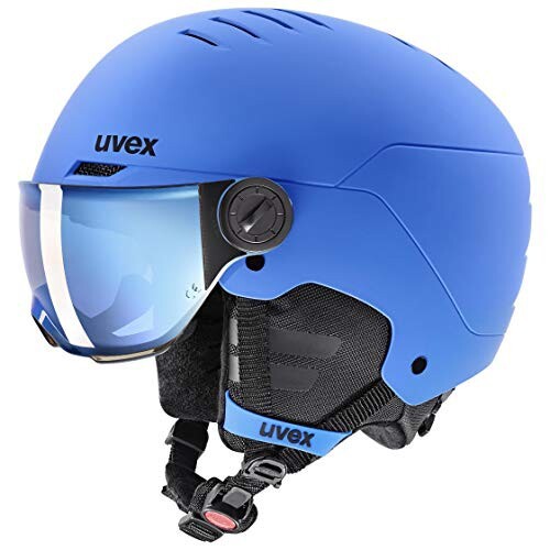 ウベックス(Uvex) uvex 子供用 スキースノーボードバイザーヘルメット マットカラー ダイヤル式サイズ調整 rocket jr visor 54-58 cm