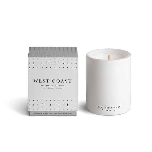 VANCOUVER CANDLE CO.(バンクーバーキャンドル) グレートホワイトノース シングルウィックキャンドル ウエストコースト 284g