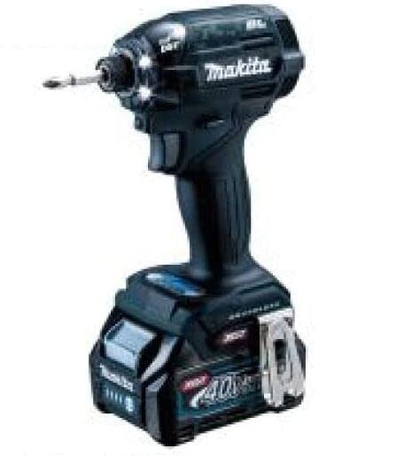 マキタ(Makita) 充電式インパクトドライバ（黒）40Vmax2.5Ah バッテリ2本・充電器・ケース付 TD002GRDXB